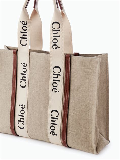 large woody tote bag chloe